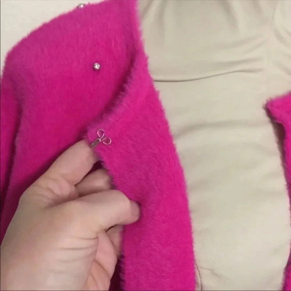 Embellished Fuchsia Cardigan - Picture 9 of 11